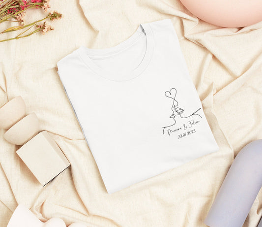 T-shirt mariage, Mr Mme, Cadeau de mariage, Jeunes mariés