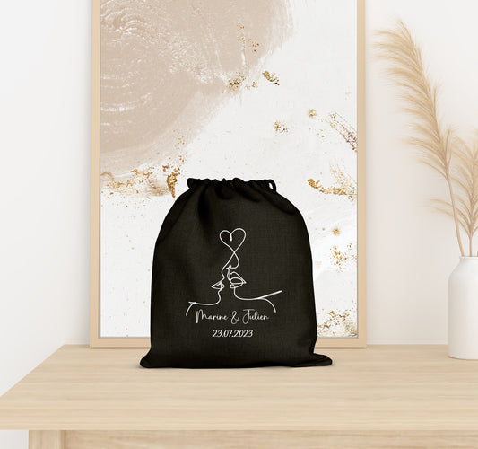 Pochon mariage, Cadeau invité mariage, Cadeau témoin