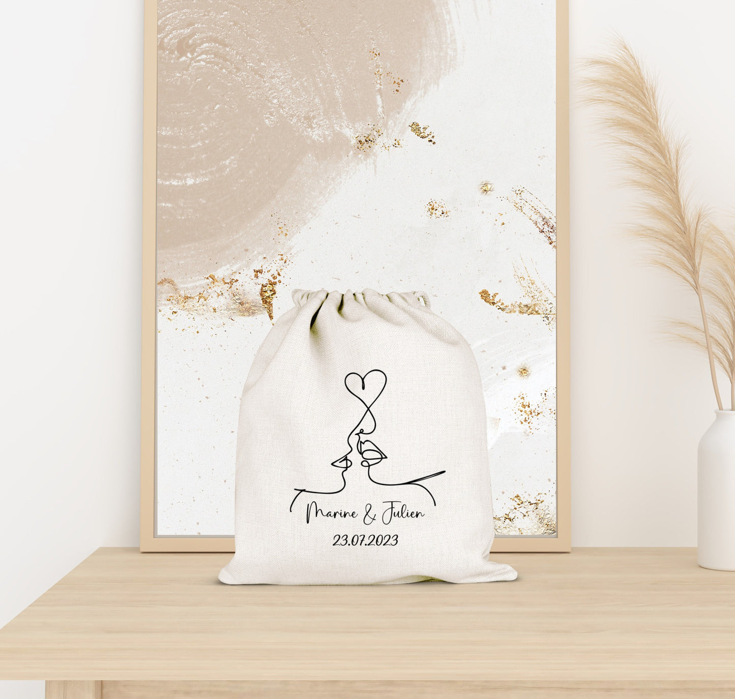 Pochon mariage, Cadeau invité mariage, Cadeau témoin