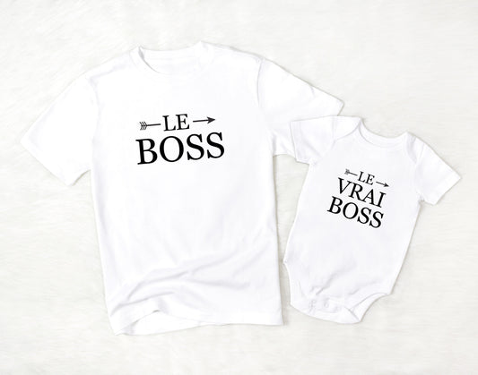 T-shirt pour papa, Papa bébé assorti, Cadeau naissance papa