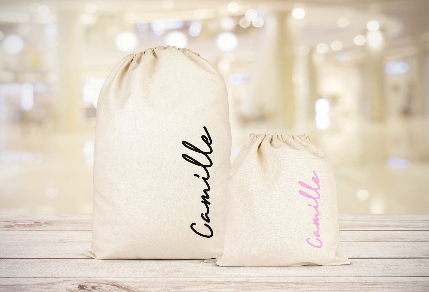 Sac de rangement, Pochon personnalisé, Sac à cordons