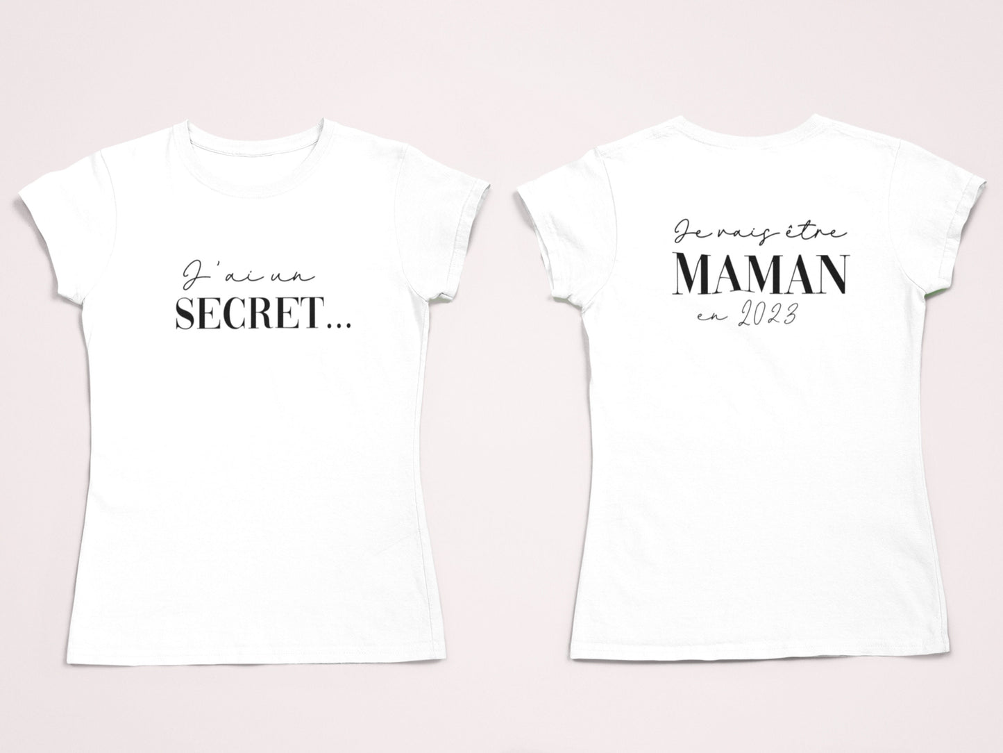 T-shirt annonce grossesse maman, Bientôt maman, Annonce grossesse