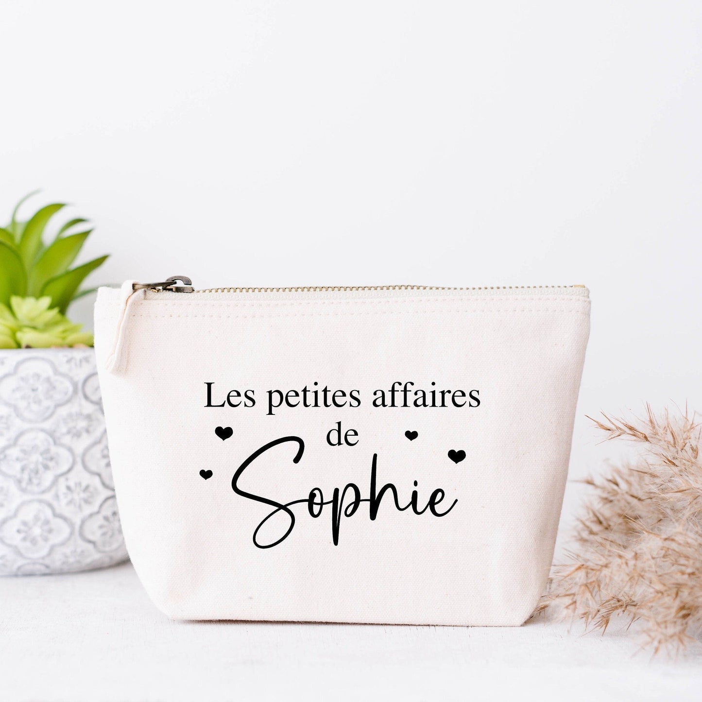 Pochette personnalisée, Trousse personnalisée, Trousse de maquillage personnalisée