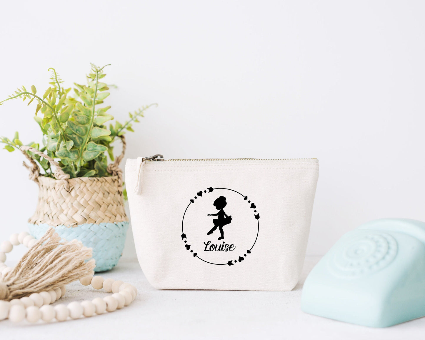 Trousse danseuse, Trousse personnalisé enfant, Trousse enfant prénom