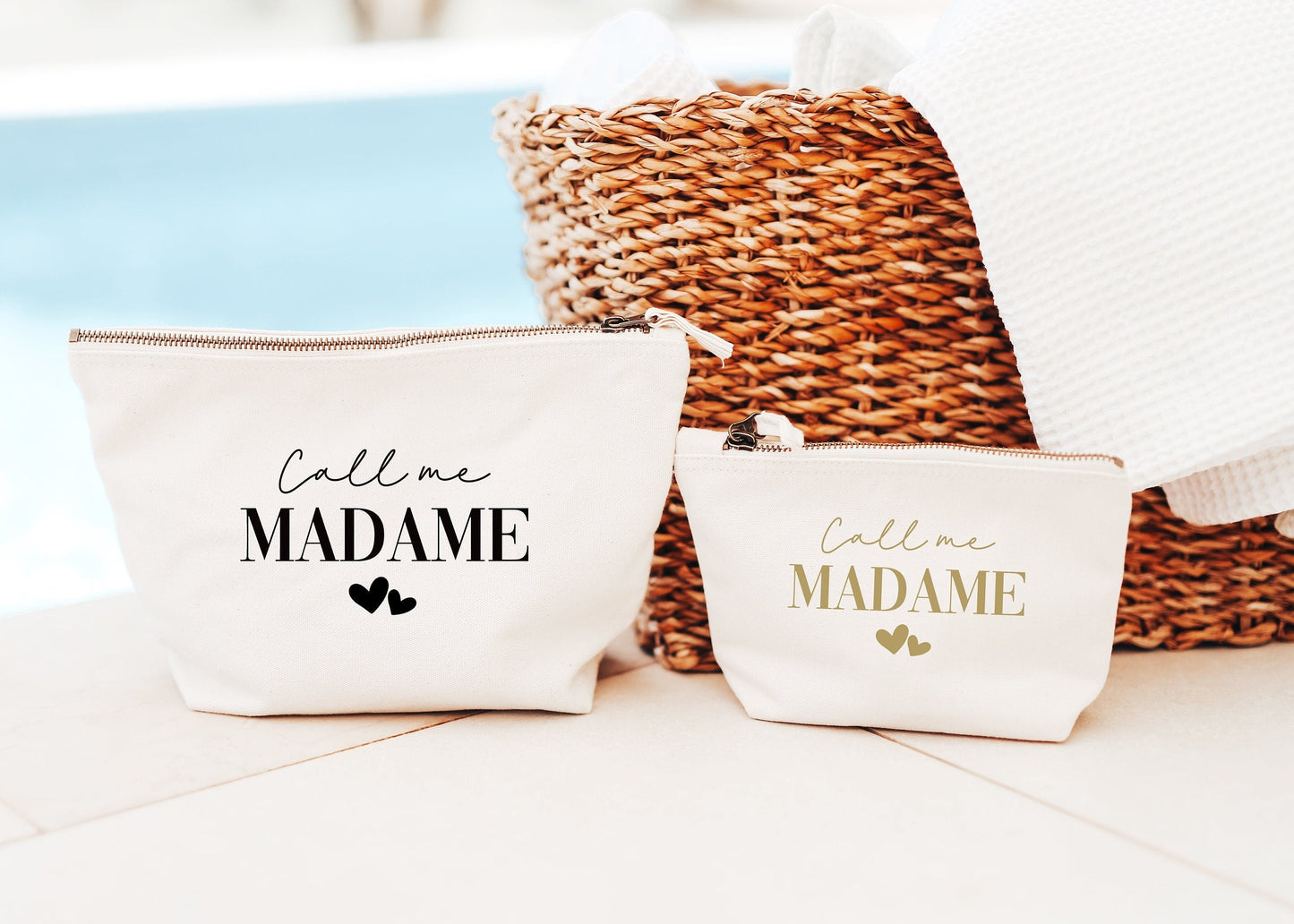 Trousse de mariage personnalisée, Cadeau témoin, Cadeau mariage, Appelez moi Madame