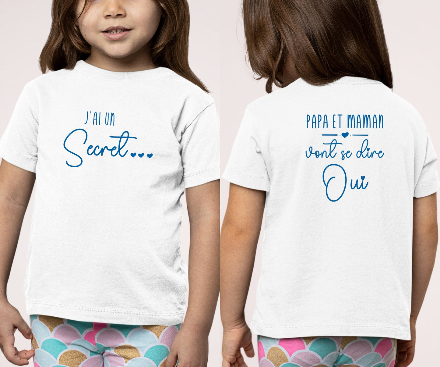 T-shirt mariage, Annonce mariage, T-shirt enfant