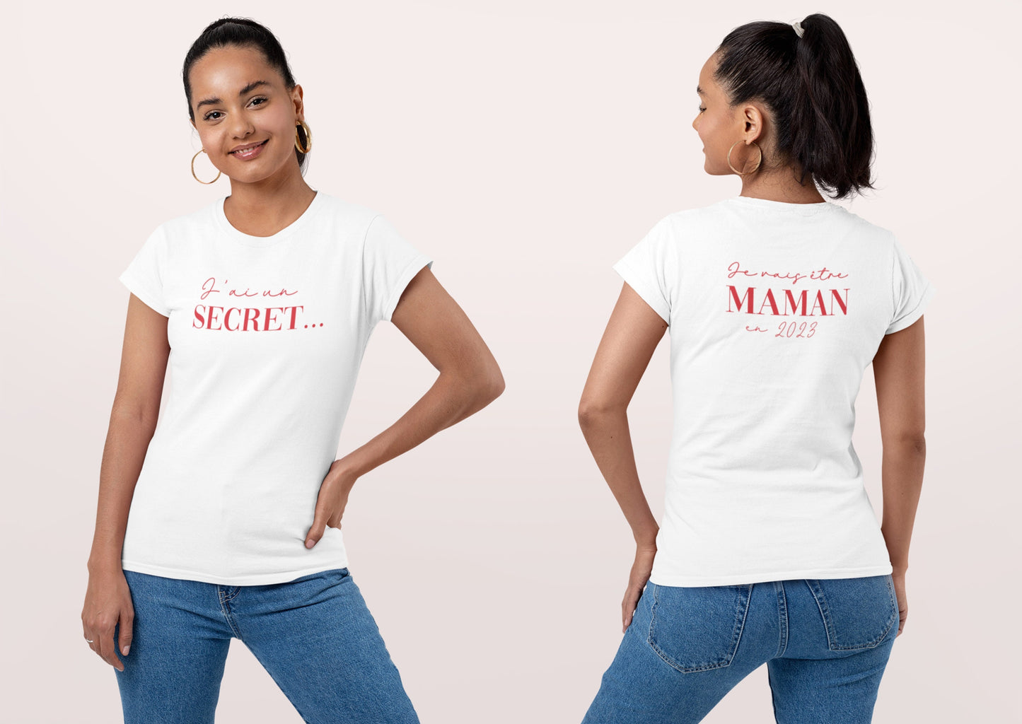 T-shirt annonce grossesse maman, Bientôt maman, Annonce grossesse