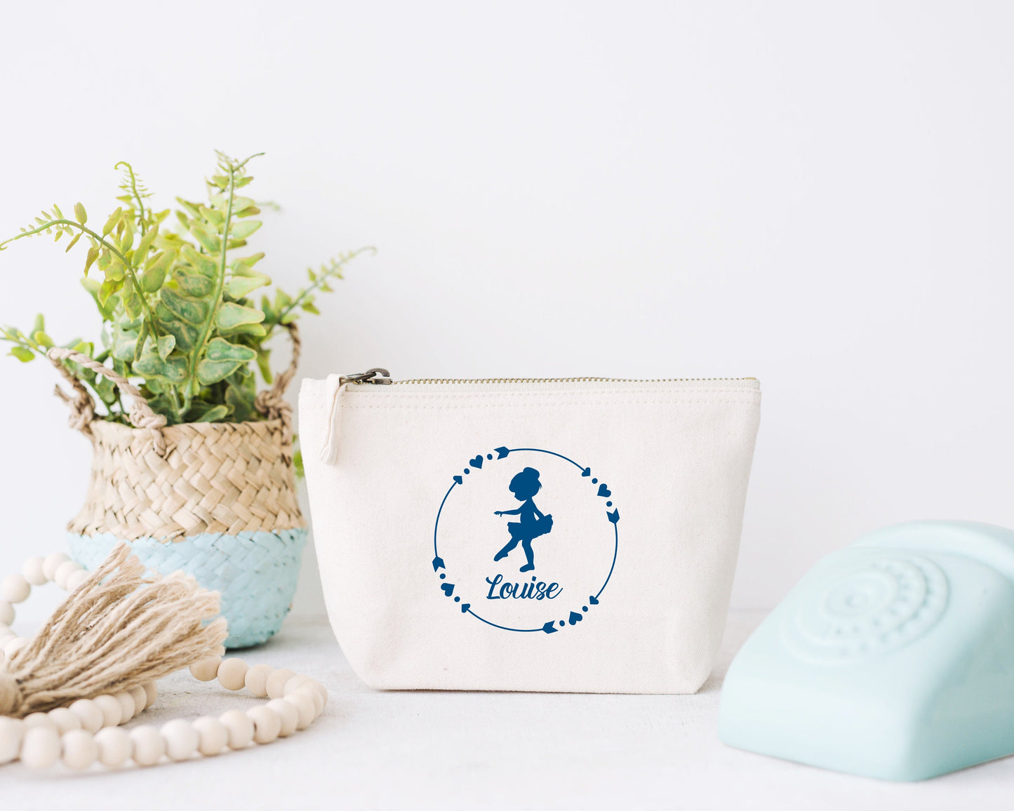 Trousse danseuse, Trousse personnalisé enfant, Trousse enfant prénom