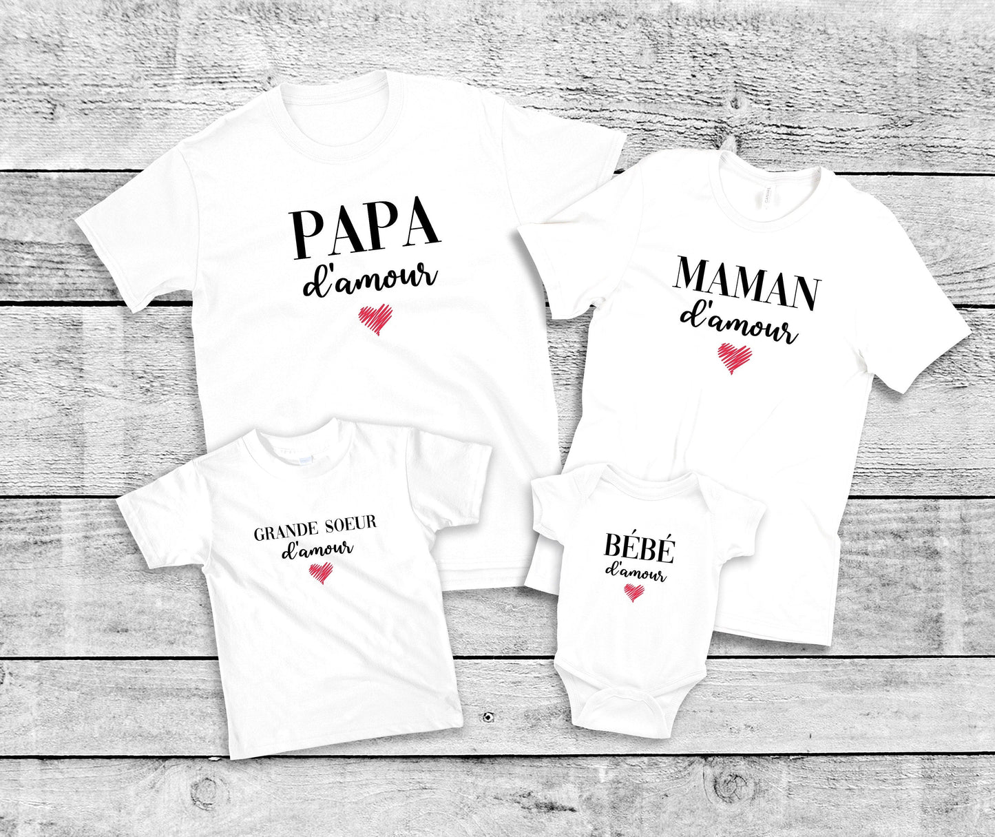 T-shirt famille assorti, Ensemble famille, Cadeau famille