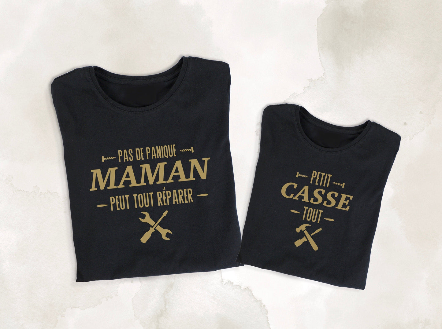 T-shirt maman, T-shirt famille personnalisé, T-shirt assortis