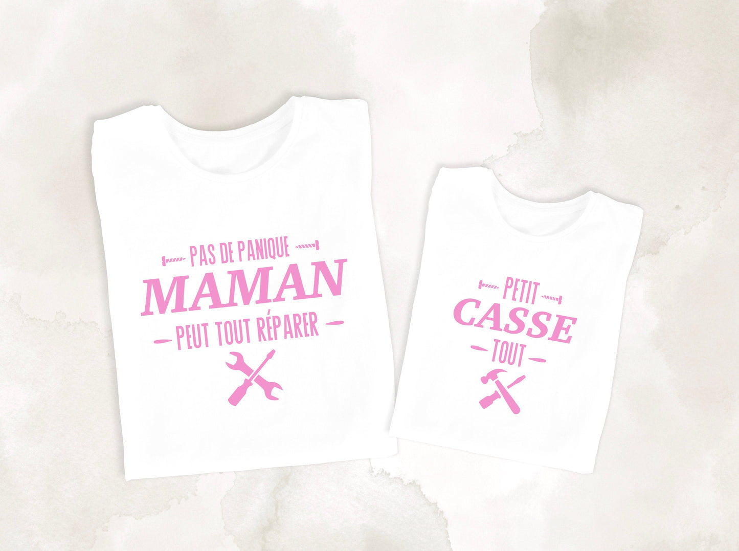 T-shirt maman, T-shirt famille personnalisé, T-shirt assortis