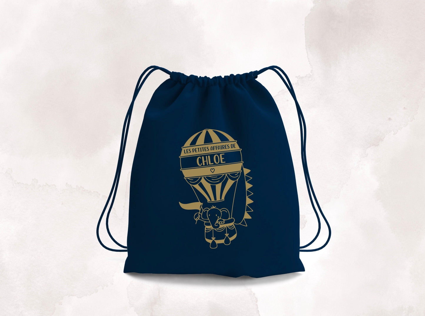 Sac à dos enfant personnalisé avec prénom, Sac à dos à cordon