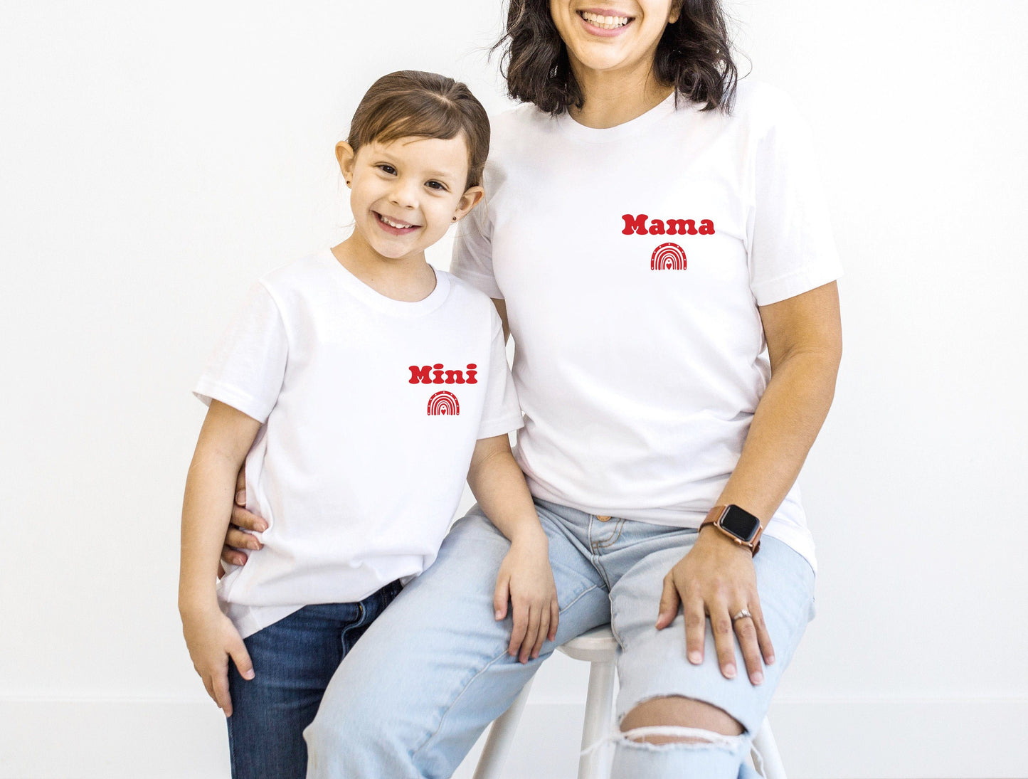 T-shirt maman fils, T-shirt maman fille, T-shirt famille, Cadeau maman