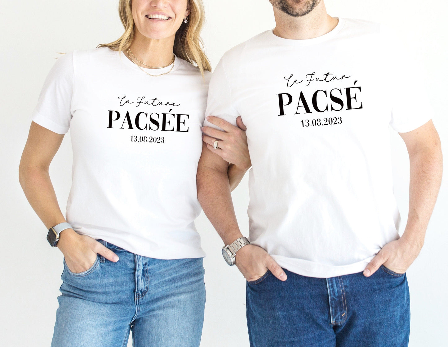 T-shirt de couple assorti, Couple Pacsé, Cadeau Pacs, Futur Pacsé