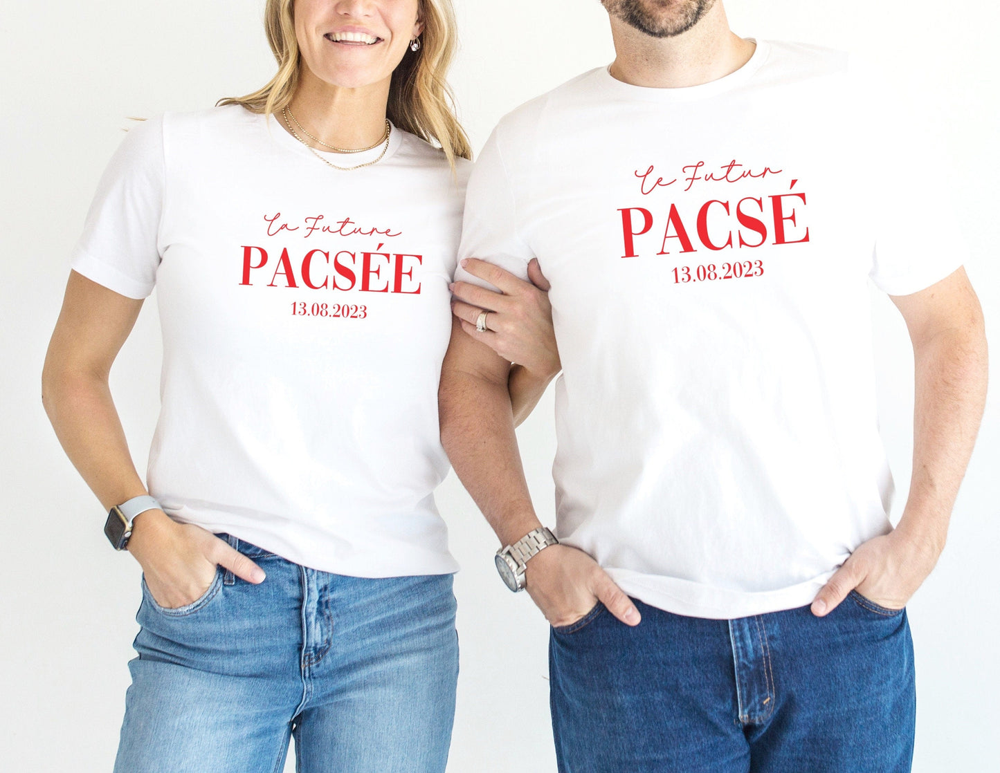 T-shirt de couple assorti, Couple Pacsé, Cadeau Pacs, Futur Pacsé