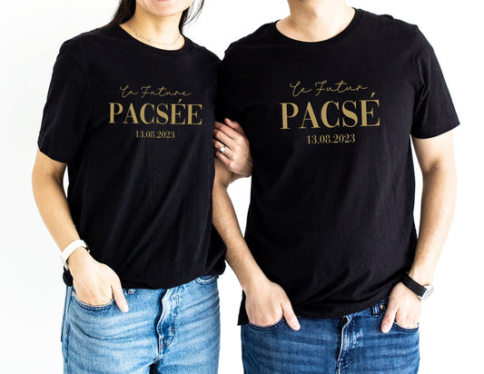 T-shirt de couple assorti, Couple Pacsé, Cadeau Pacs, Futur Pacsé