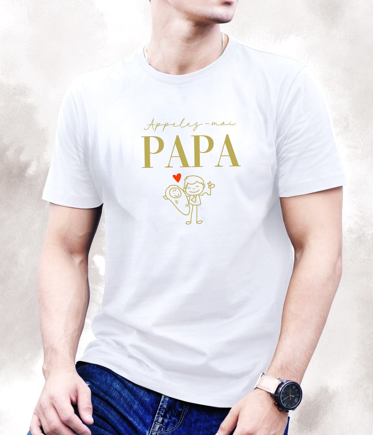 T-shirt annonce grossesse papa, Futur papa, Idée cadeau naissance papa, Annonce grossesse