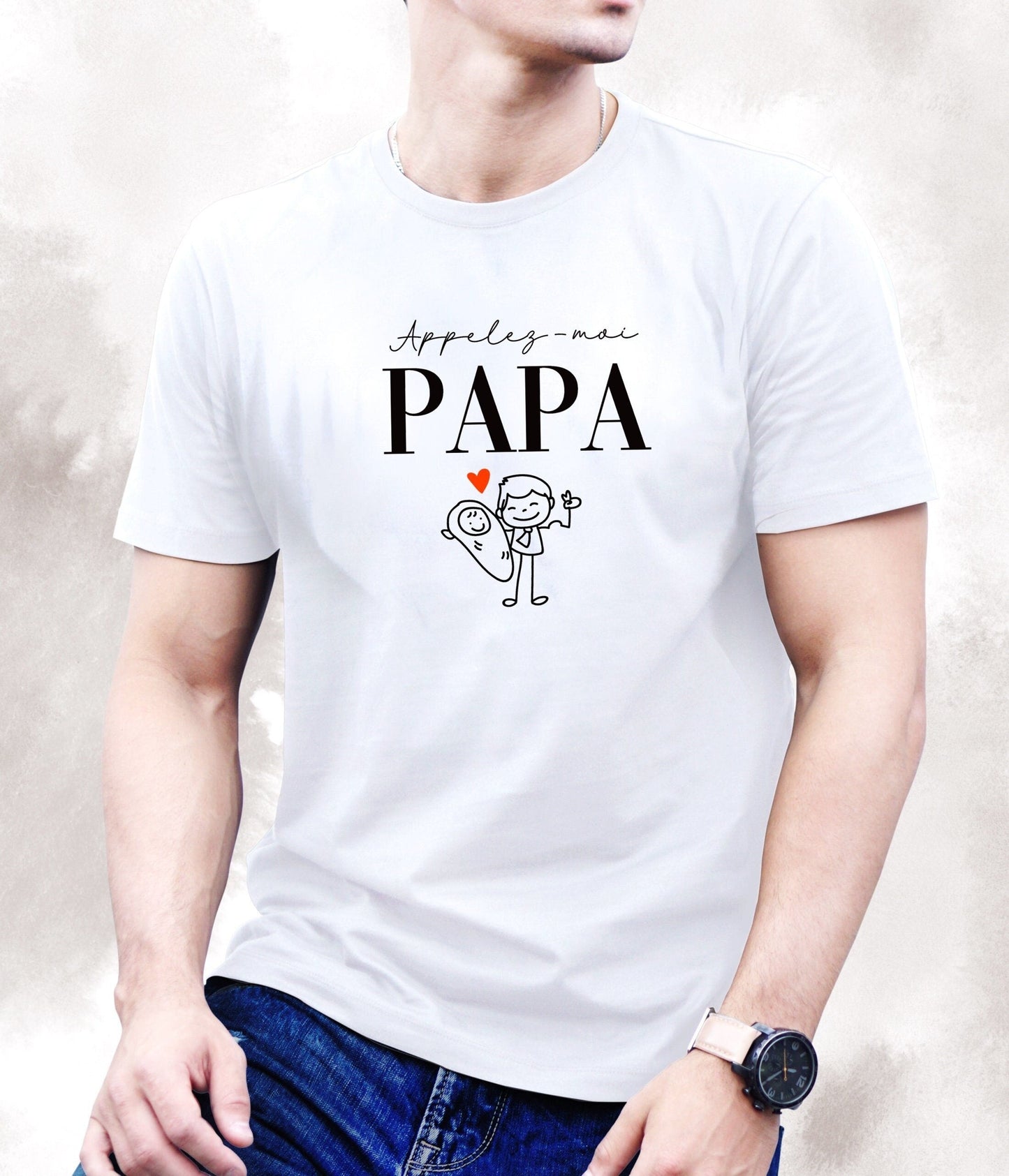 T-shirt annonce grossesse papa, Futur papa, Idée cadeau naissance papa, Annonce grossesse