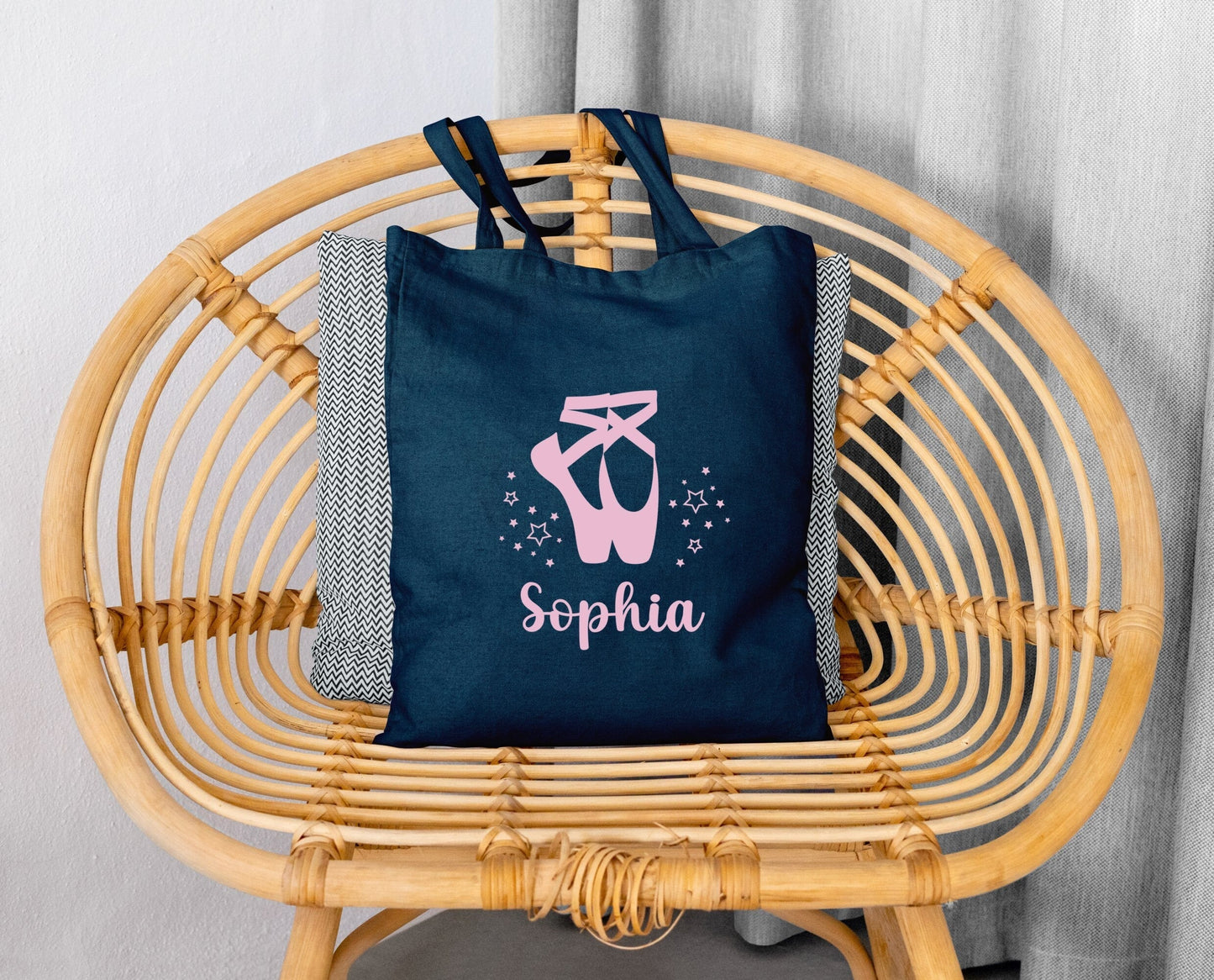 Sac Ballerine Personnalisé, Cadeau Danseuse, Tote Bag Coton, Sac personnalisable