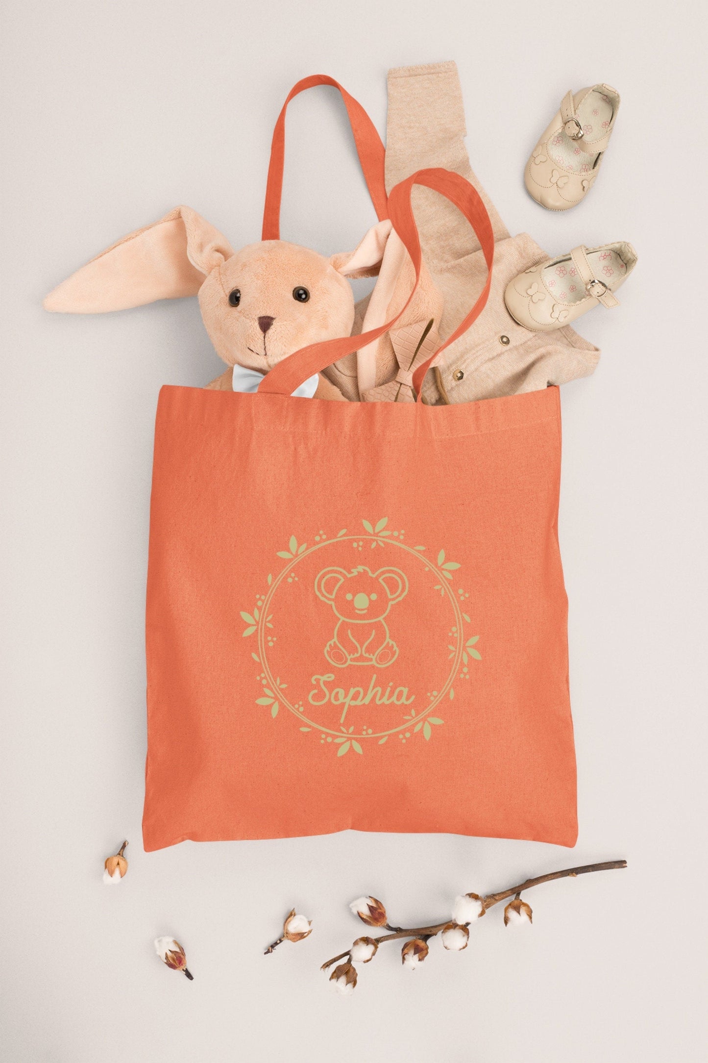 Sac enfant koala personnalisé, Sac enfant, Sac doudou personnalisé prénom, Tote bag enfant
