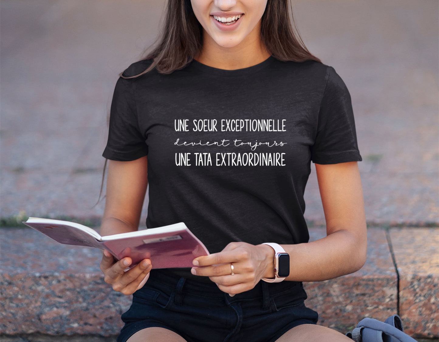 T-shirt annonce grossesse, Bientôt Tata, Idée cadeau naissance