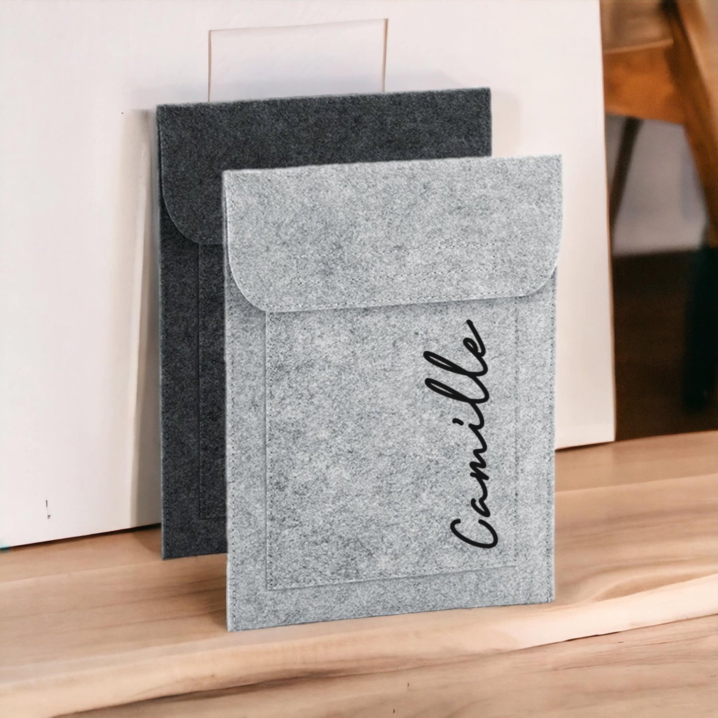 Housse personnalisé en feutrine, Housse tablette, Etui liseuse