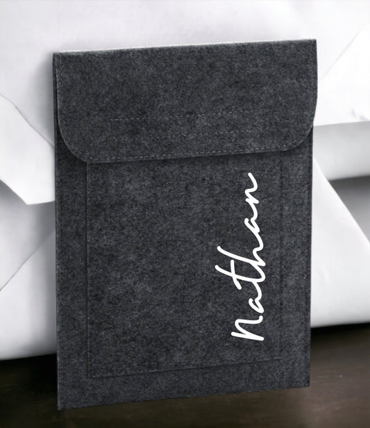 Housse personnalisé en feutrine, Housse tablette, Etui liseuse