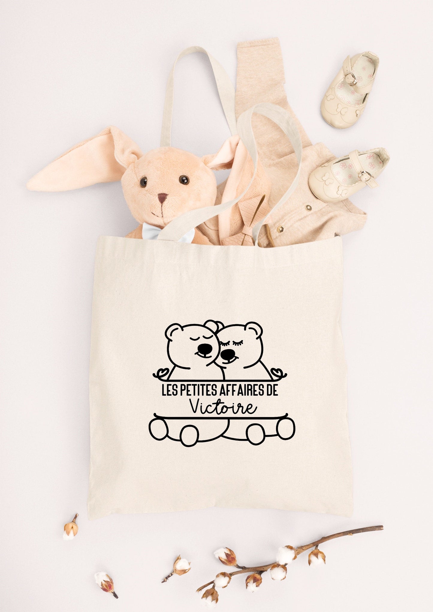 Sac enfant ourson personnalisé, Sac enfant, Sac enfant personnalisé, Tote bag enfant