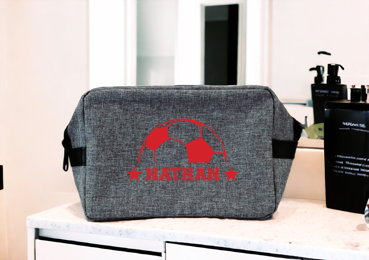 Trousse Toilette Homme, Trousse sport football personnalisée