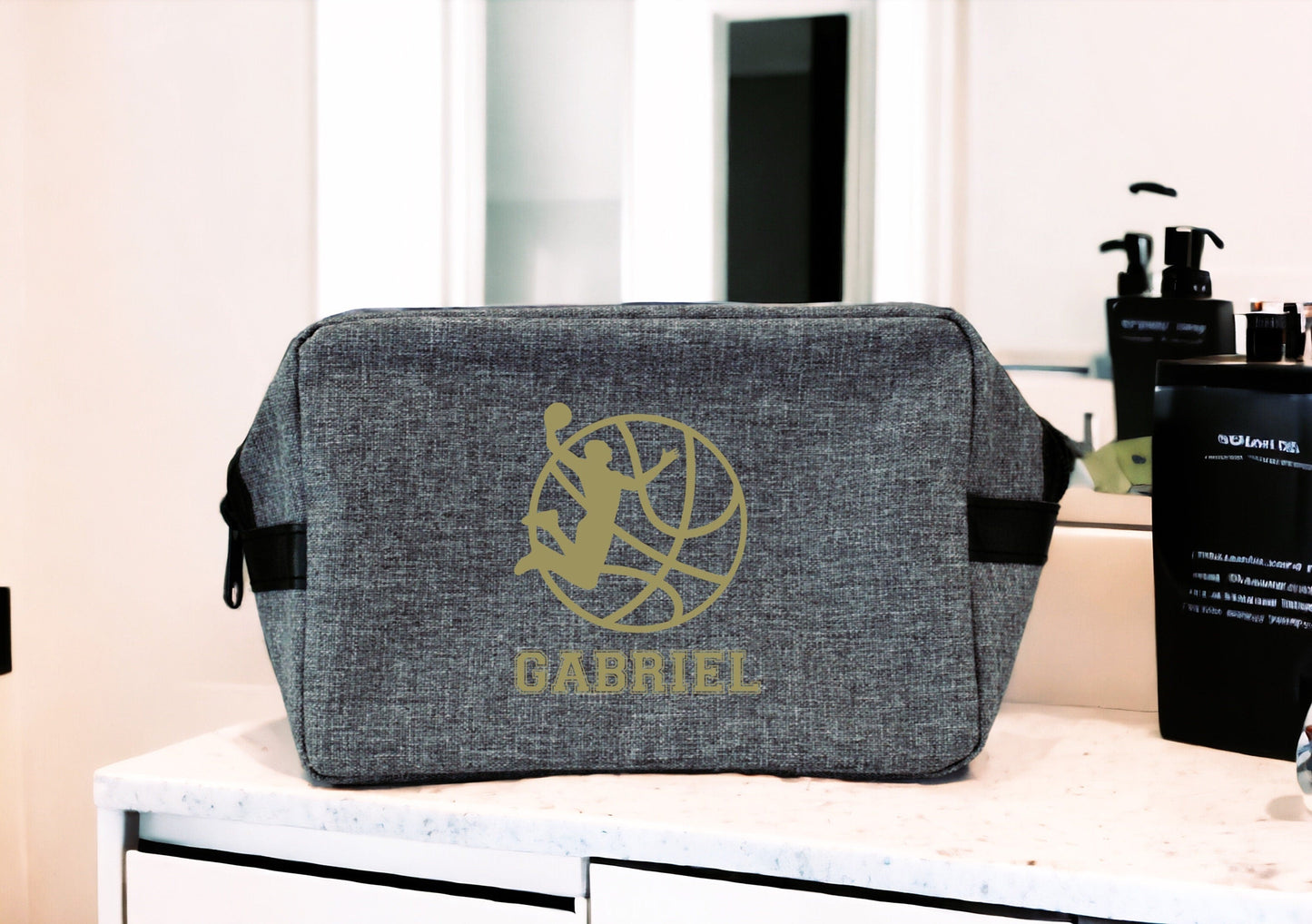 Trousse Toilette Homme, Trousse sport basketball personnalisée