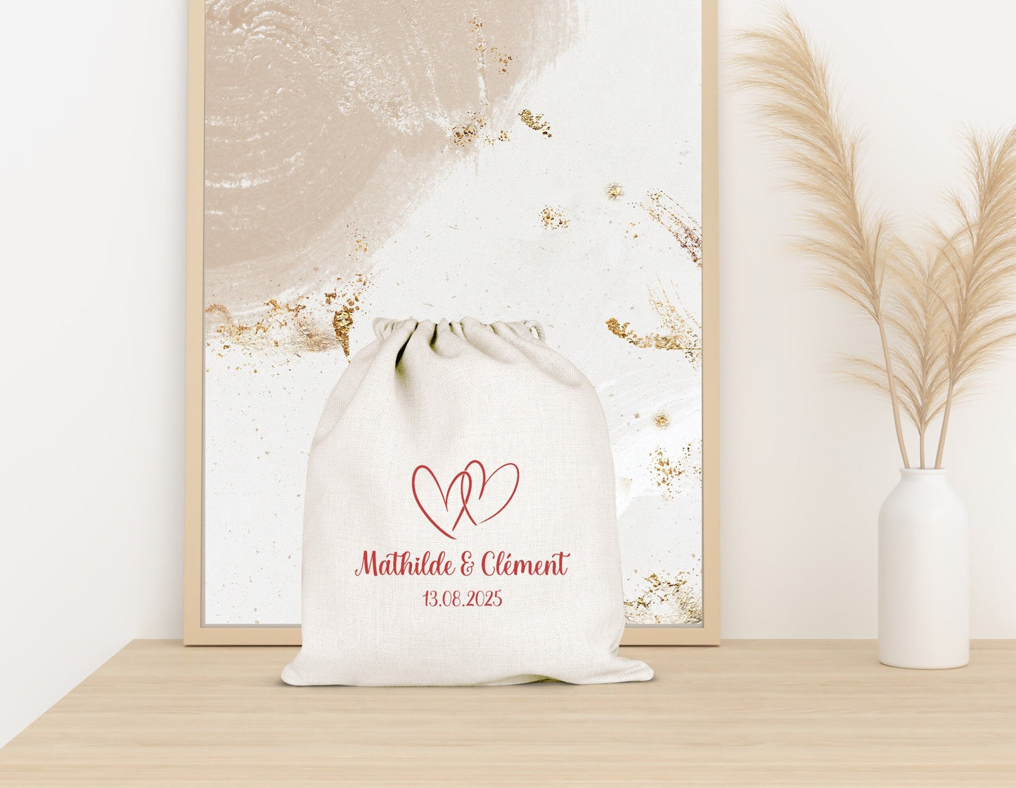 Pochon mariage, Cadeau invité mariage, Cadeau témoin