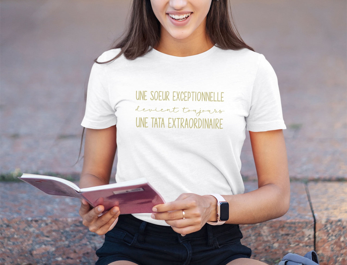 T-shirt annonce grossesse, Bientôt Tata, Idée cadeau naissance