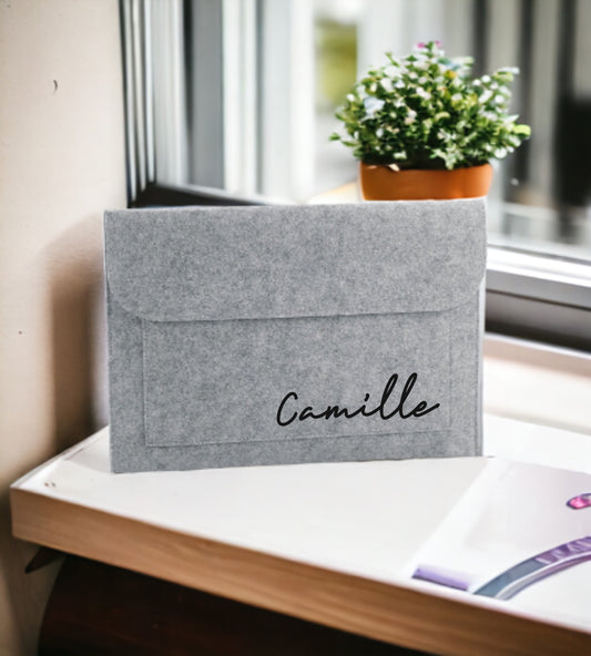 Housse personnalisé en feutrine, Housse ordinateur, Porte-documents, Pochette en feutre