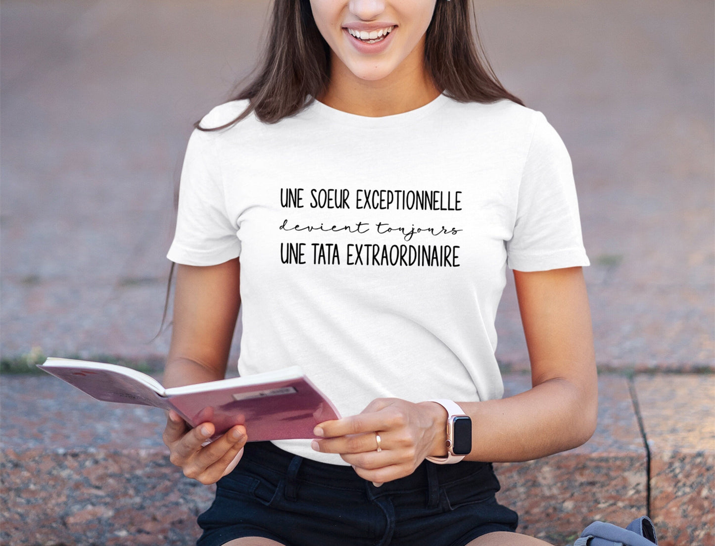 T-shirt annonce grossesse, Bientôt Tata, Idée cadeau naissance