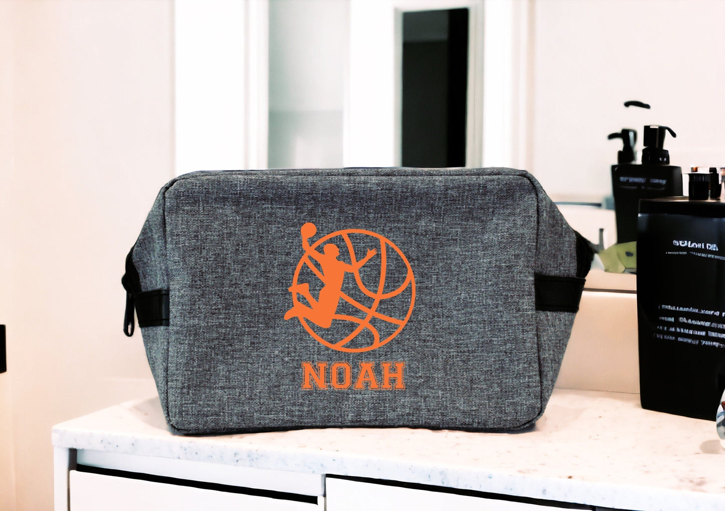Trousse Toilette Homme, Trousse sport basketball personnalisée