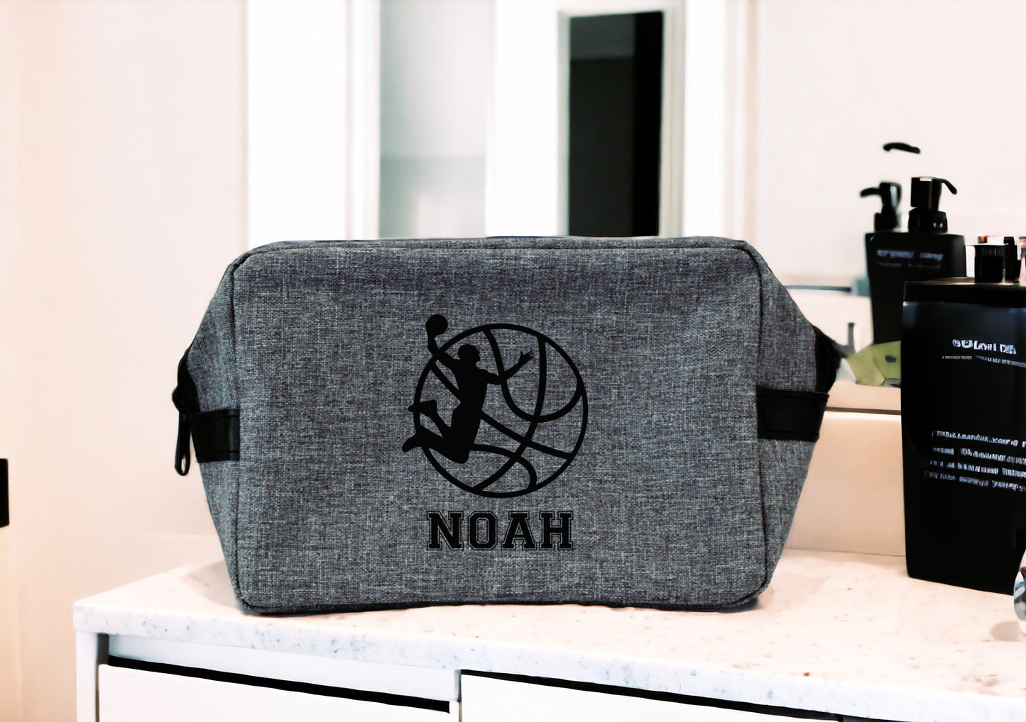 Trousse Toilette Homme, Trousse sport basketball personnalisée