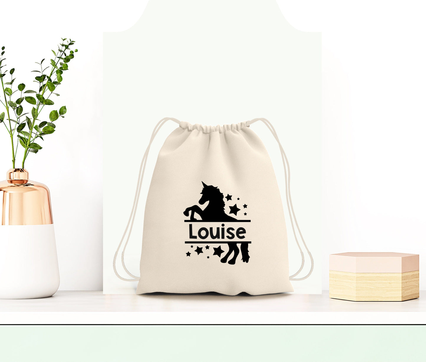 Sac à dos enfant, Sac enfant Licorne, Sac à dos à cordon