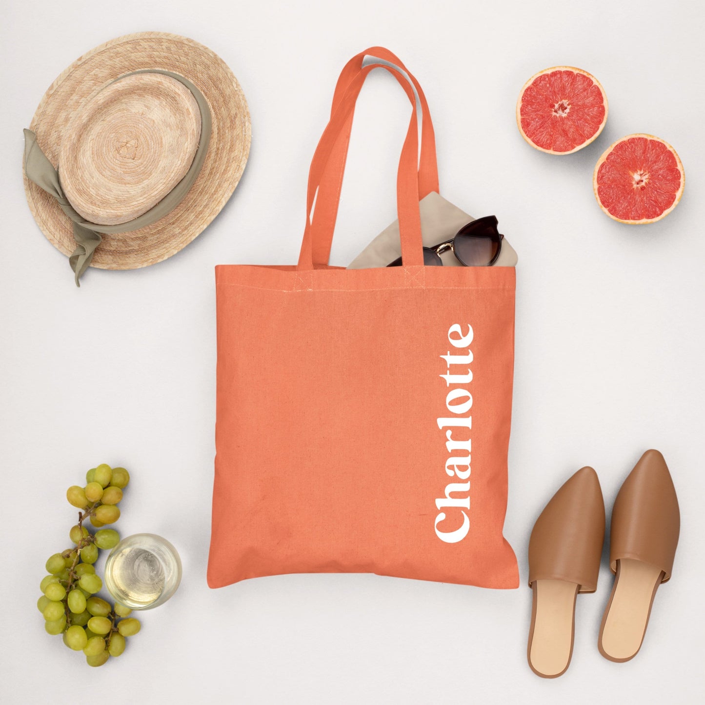 Tote bag prénom, Sac en tissu personnalisé