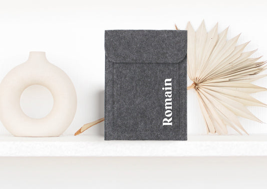Housse personnalisé en feutrine, Housse tablette, Etui liseuse