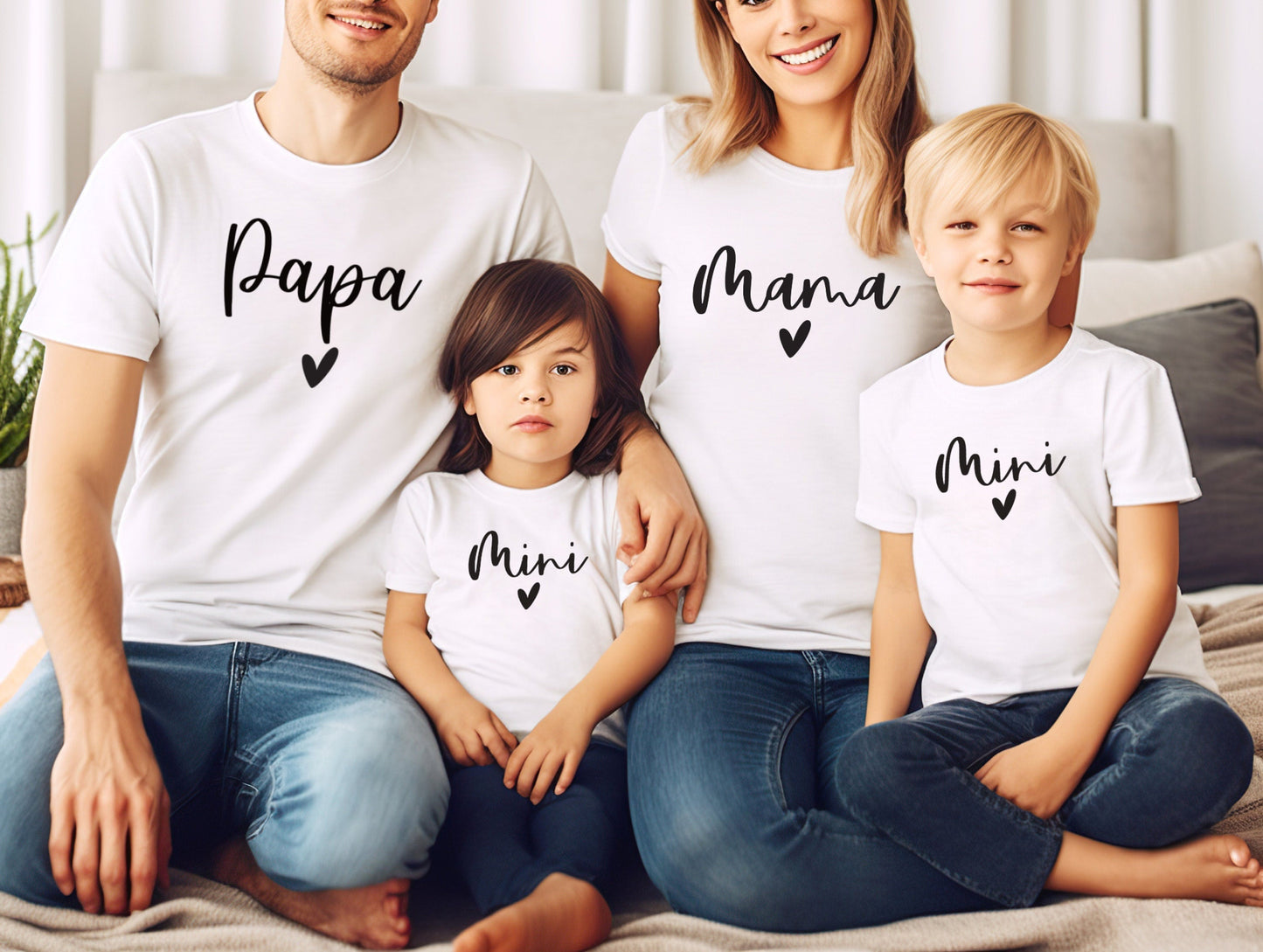 T-shirt famille assorti, Ensemble famille