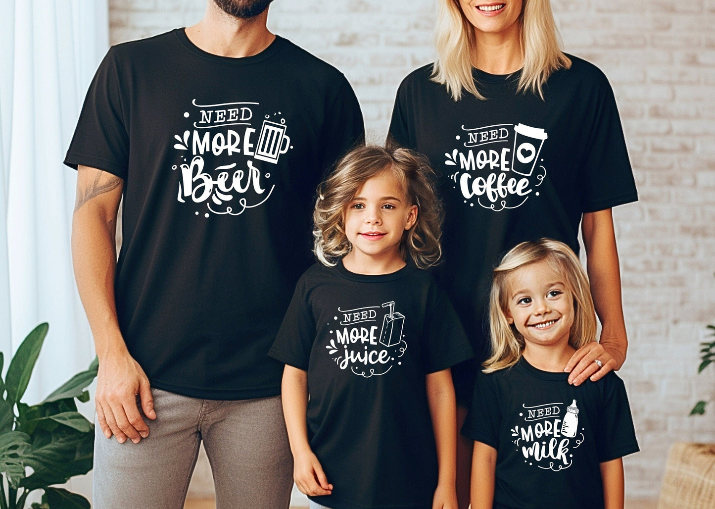 T-shirt famille assorti, Ensemble famille, Body personnalisé bebe