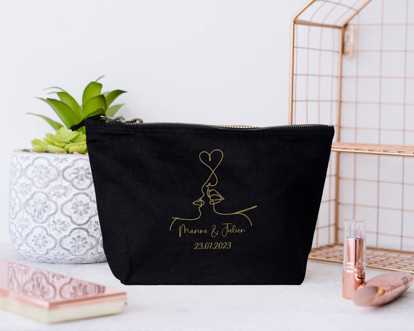 Trousse de mariage, Cadeau mariage personnalisé, Accessoire mariée