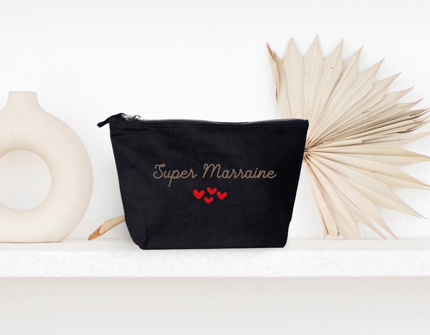 Pochette personnalisée, Trousse personnalisée, Trousse de maquillage personnalisée, fêtes des grand mères