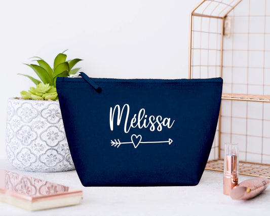 Trousse de maquillage personnalisée, Cadeau marraine, Idée cadeau maman personnalisé