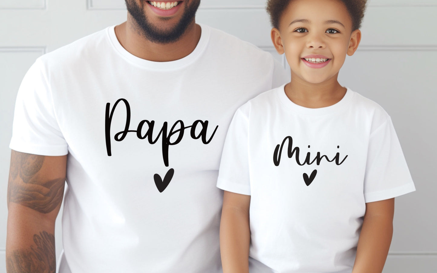 T-shirt pour père et fils, T-shirt famille, T-shirt papa fils, T-shirt papa fille, Cadeau fête des pères