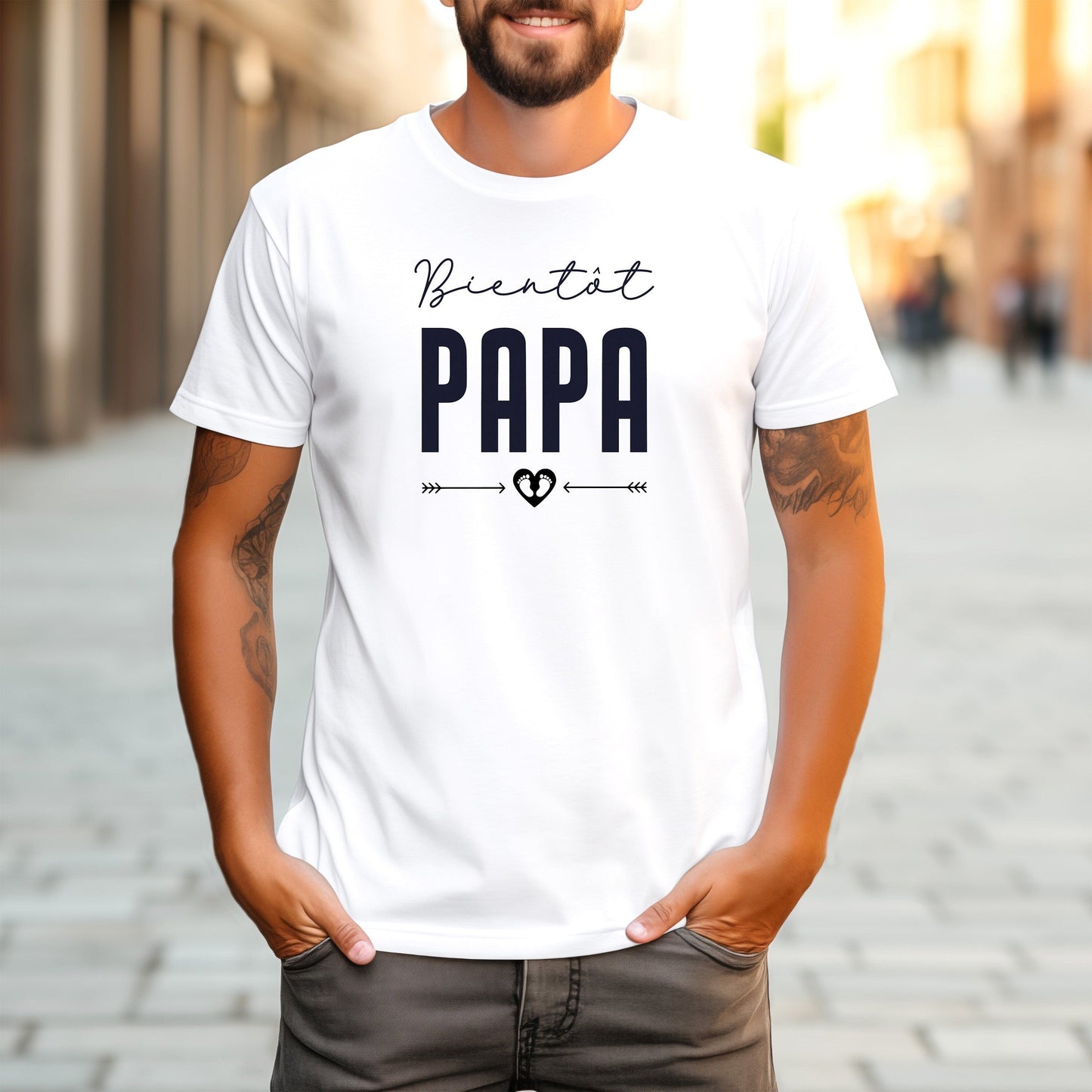 T-shirt annonce grossesse papa, Bientôt papa, Idée cadeau naissance, Annonce grossesse