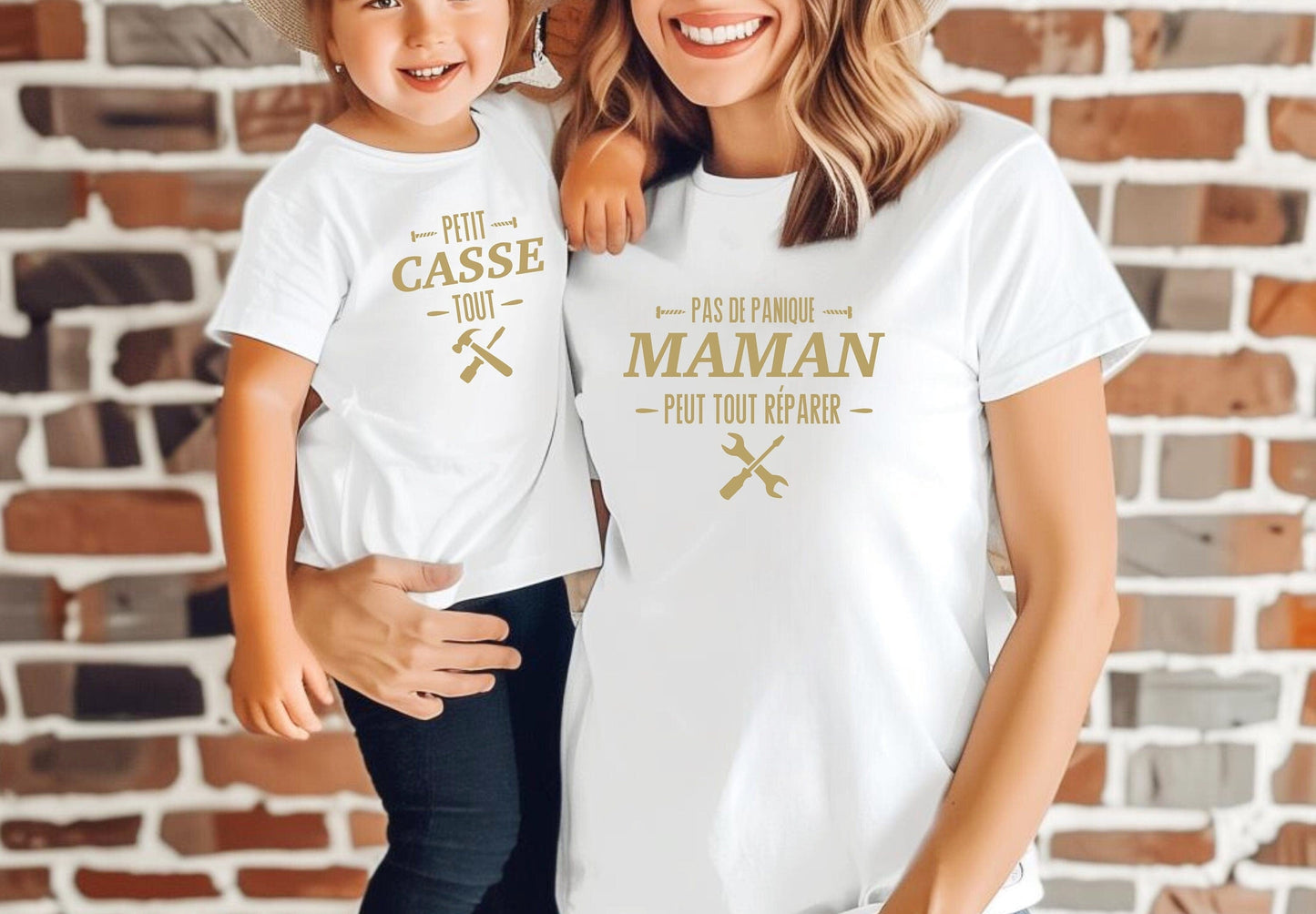 T-shirt maman, T-shirt famille personnalisé, T-shirt assortis