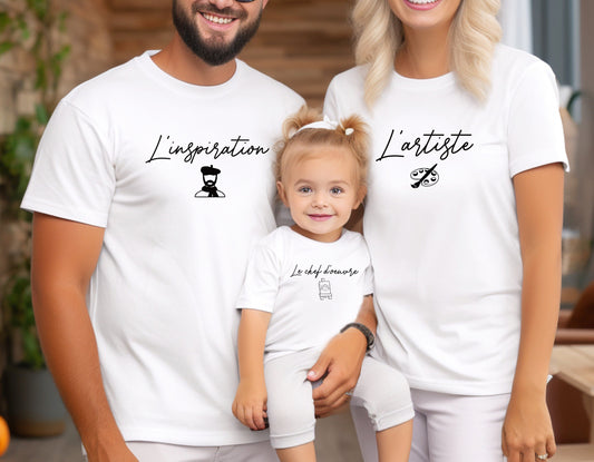 T-shirt famille assorti, Ensemble famille, Cadeau famille