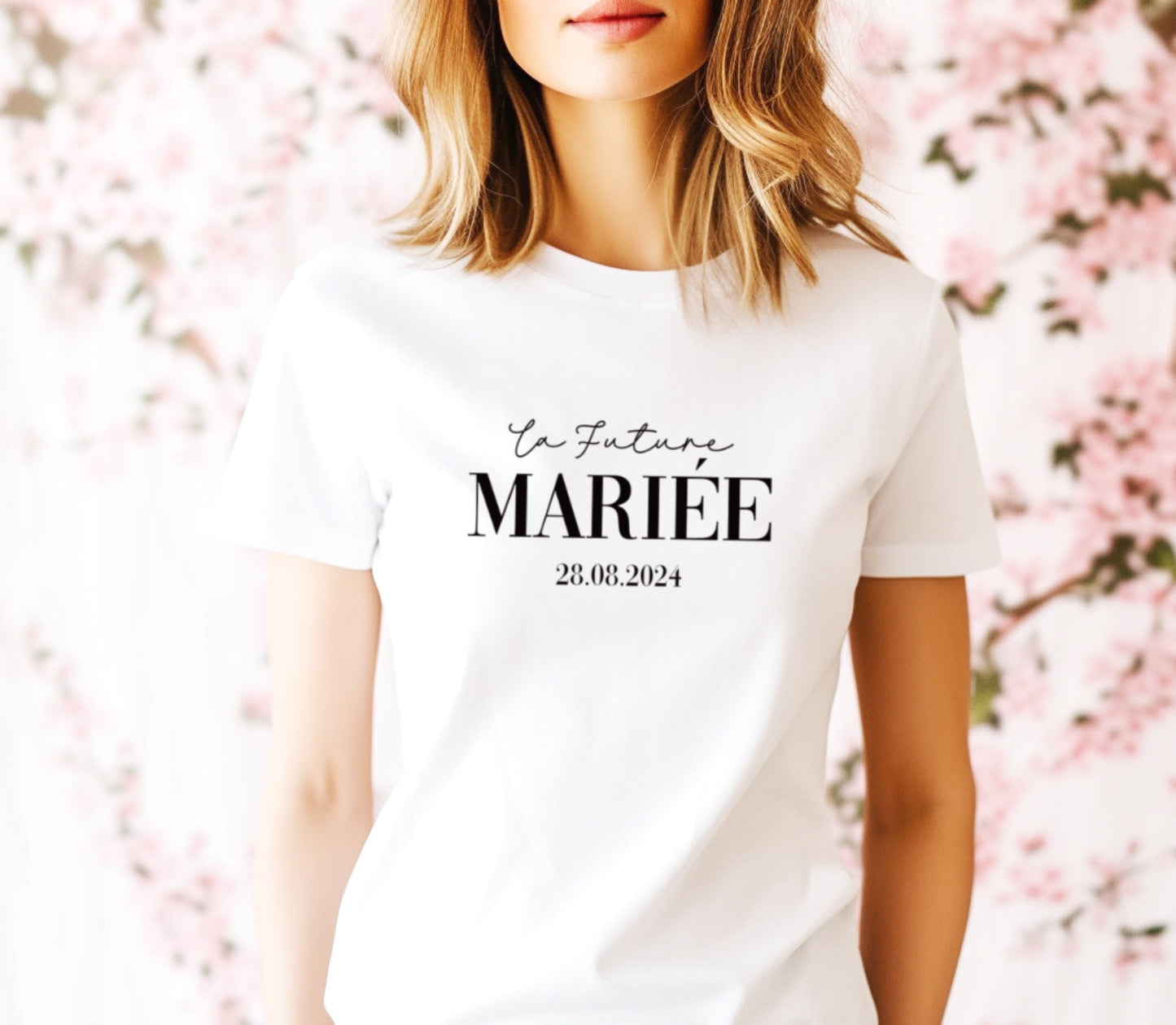 T-shirt mariée, Cadeau mariée, Cadeau EVJF, Future mariée, T-shirt personnalisé