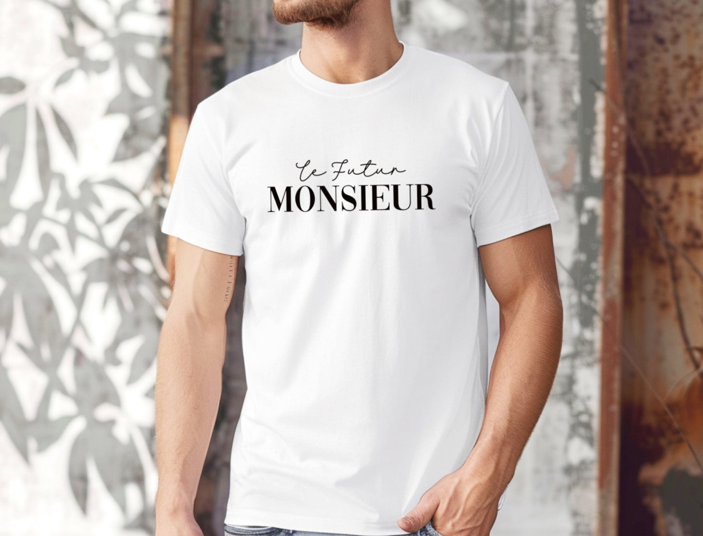 T-shirt EVG, Futur marié, Fiançailles homme, Cadeau de mariage